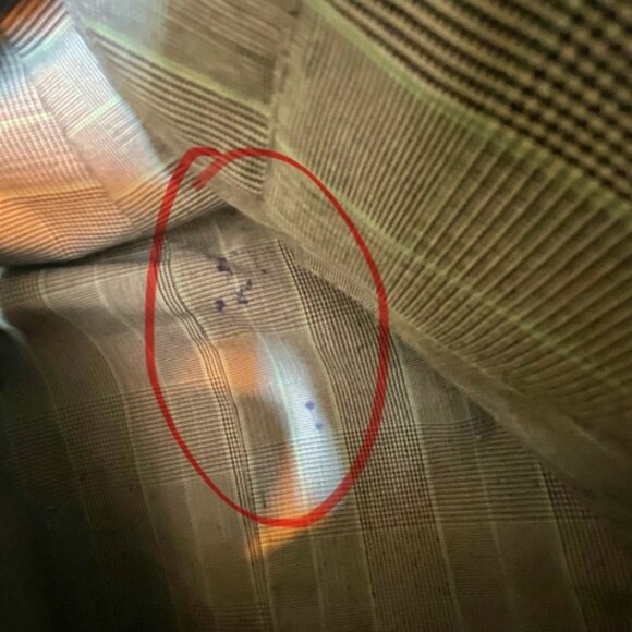 MATT  & NAT Vegan Brown Green Shoulder Bag Canvas Faux Leather - Picture 12 of 16